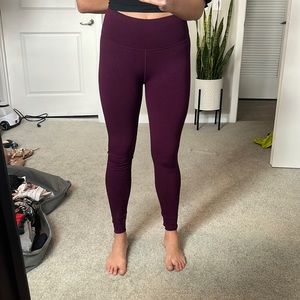 Fabletics SculptKnit Purple Yoga Pants